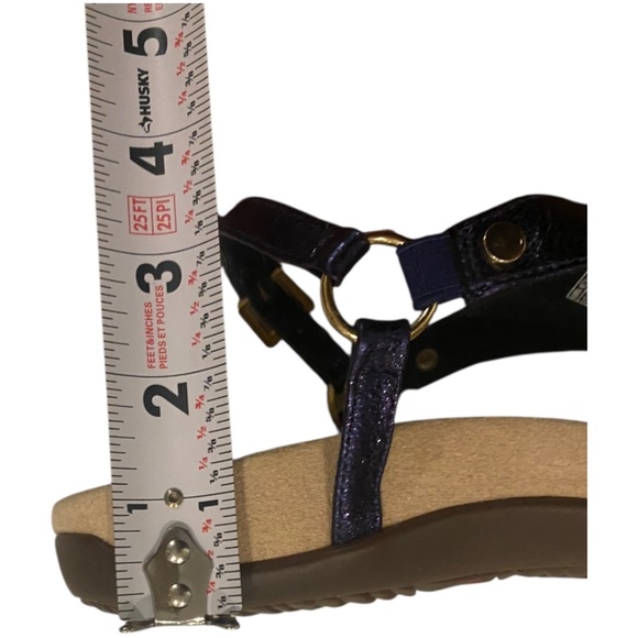 Vionic leather sandal. Blue metallic. Sz 8. Eu 39 - Picture 9 of 16